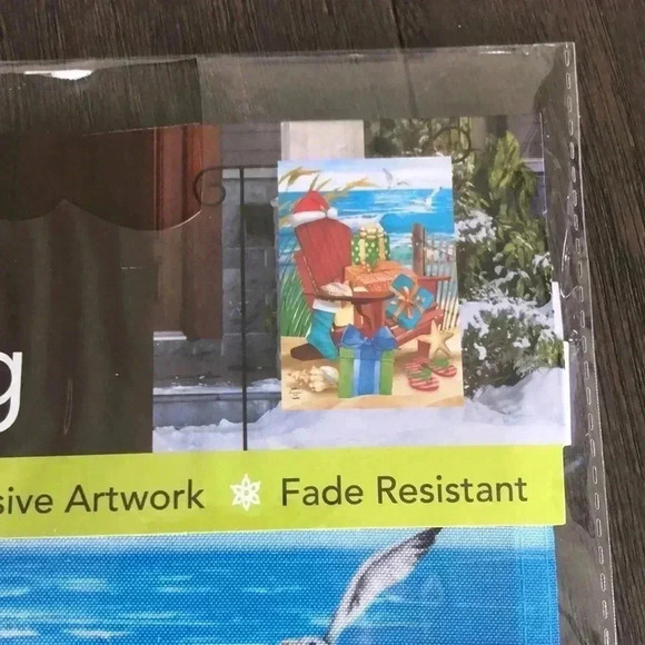 Garden Flag Beachy Christmas- 12.5x18” - - Picture 2 of 4